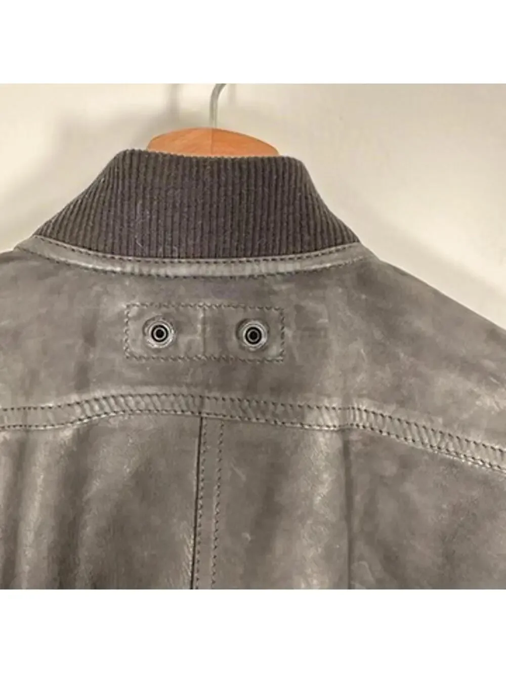 Diesel Black Leather Bomber Jacket XL Streetwear Moto Minimalist Shirt Jacket